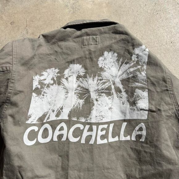 Coachella Authentic Work Button up jacket With Backhit Mens size S - Picture 3 of 3